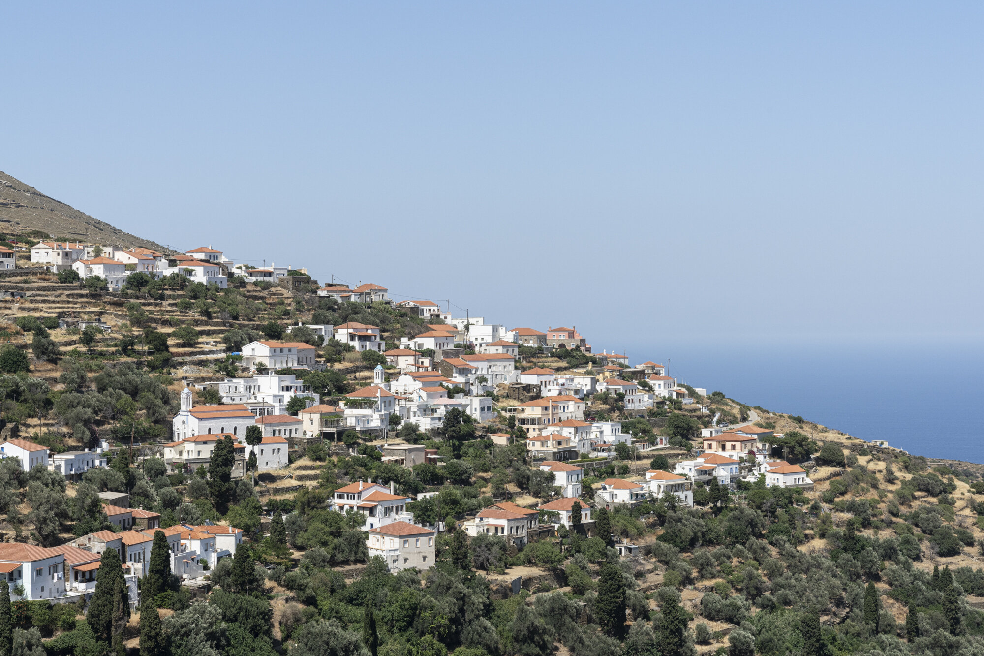 Andros island in Greece. Accommodation. Beaches. Villages. Ferries.