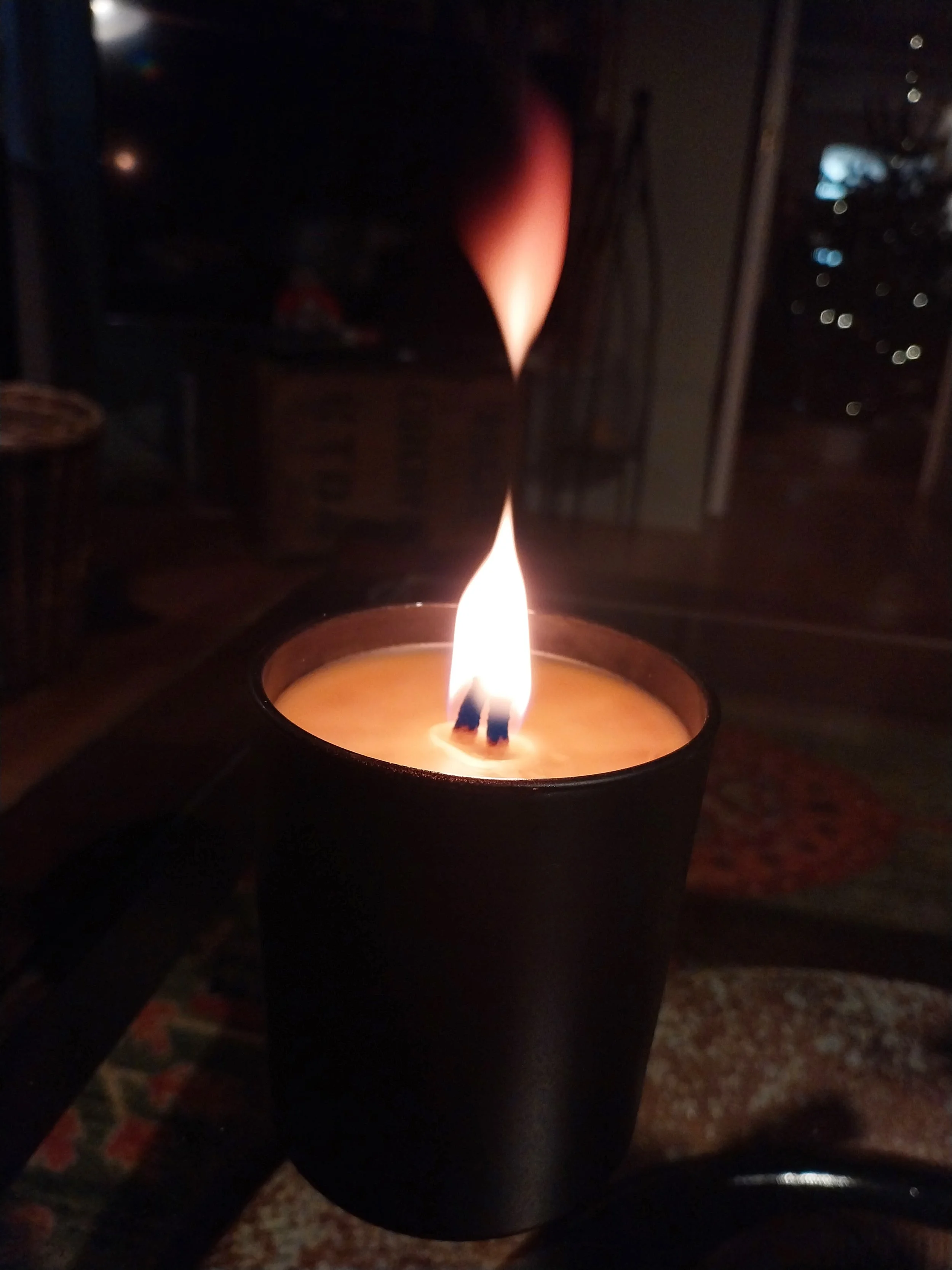 Beeswax jar candle
