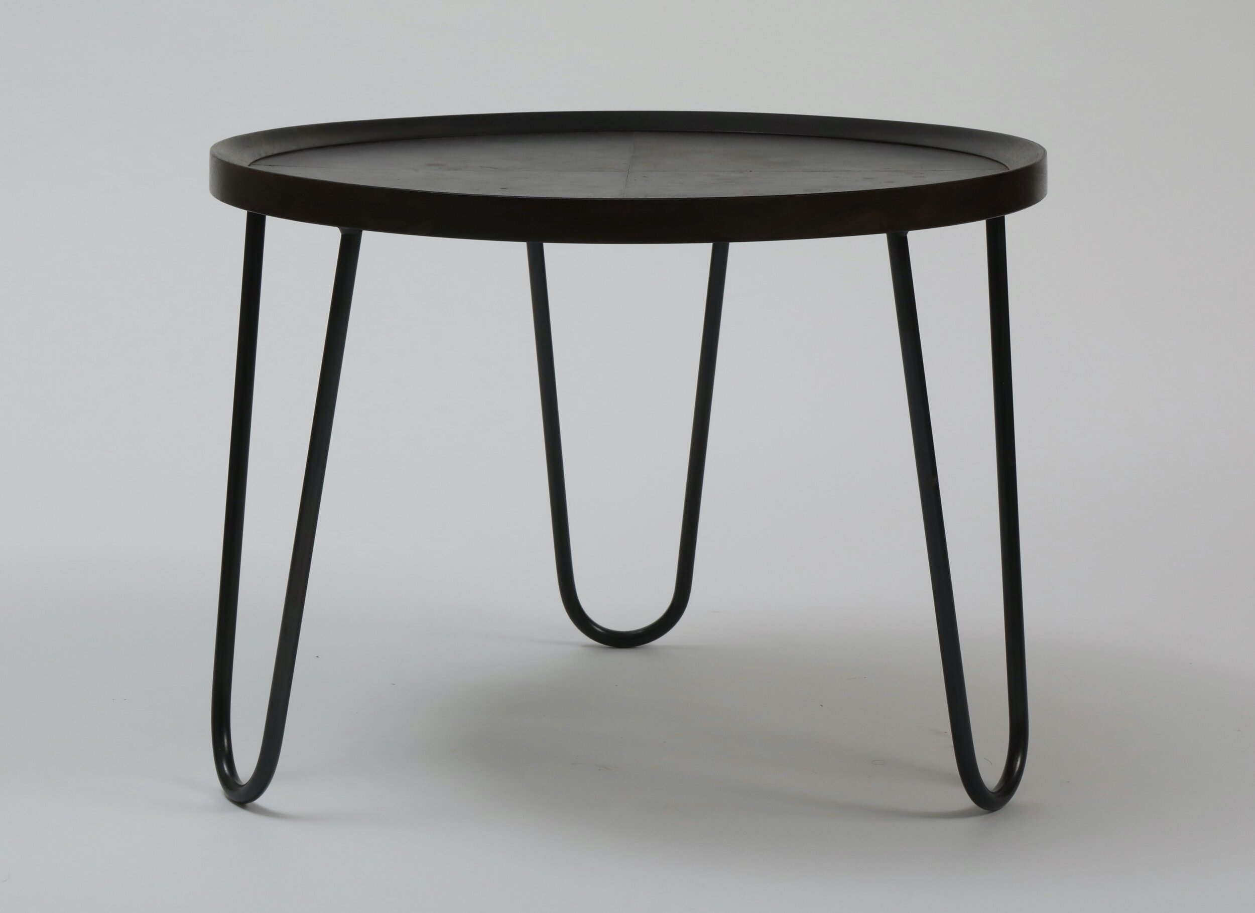   Walnut nesting tables with leather inset top - custom sizes and finishes available  