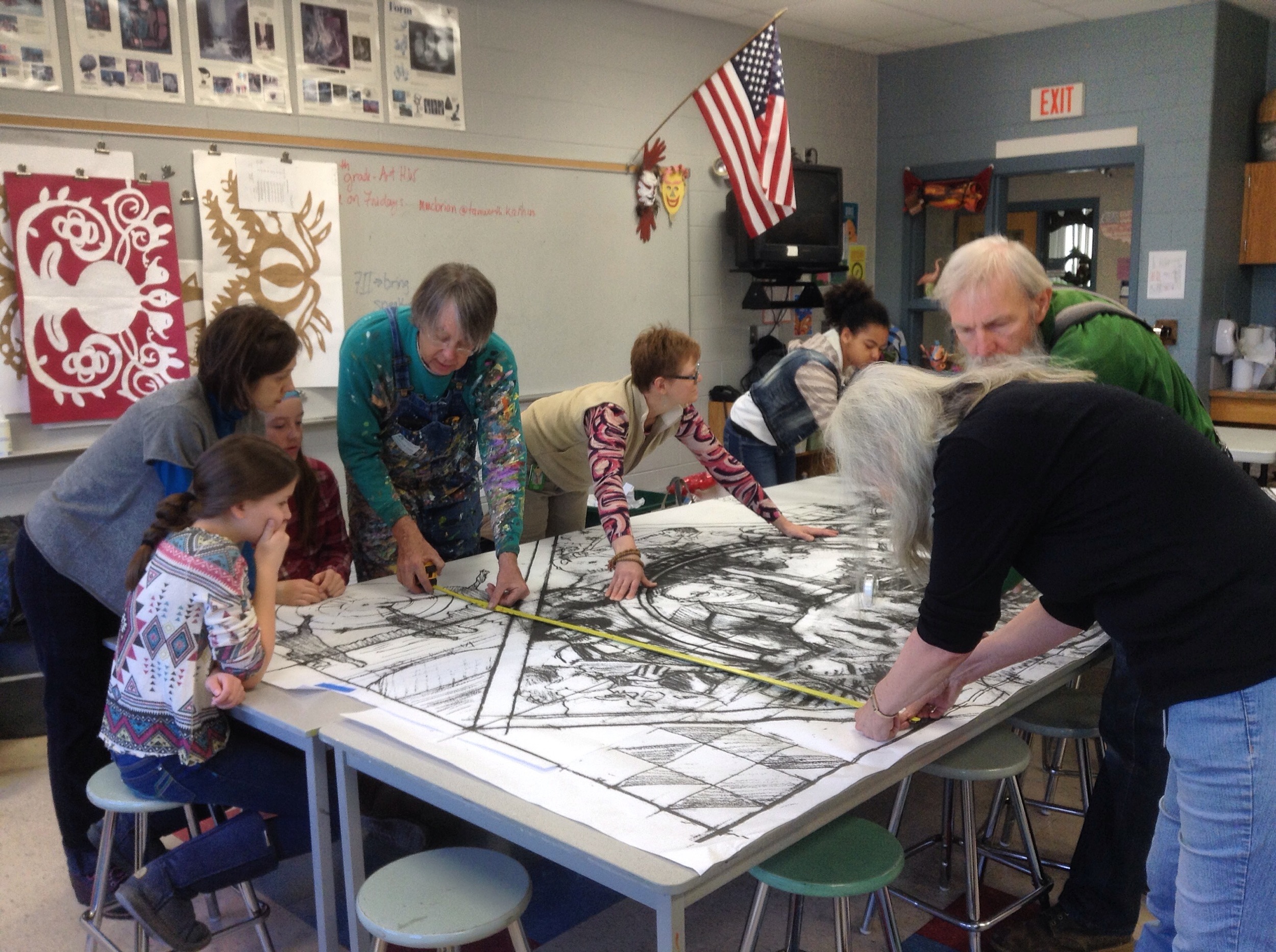 In March we built the mosaic.