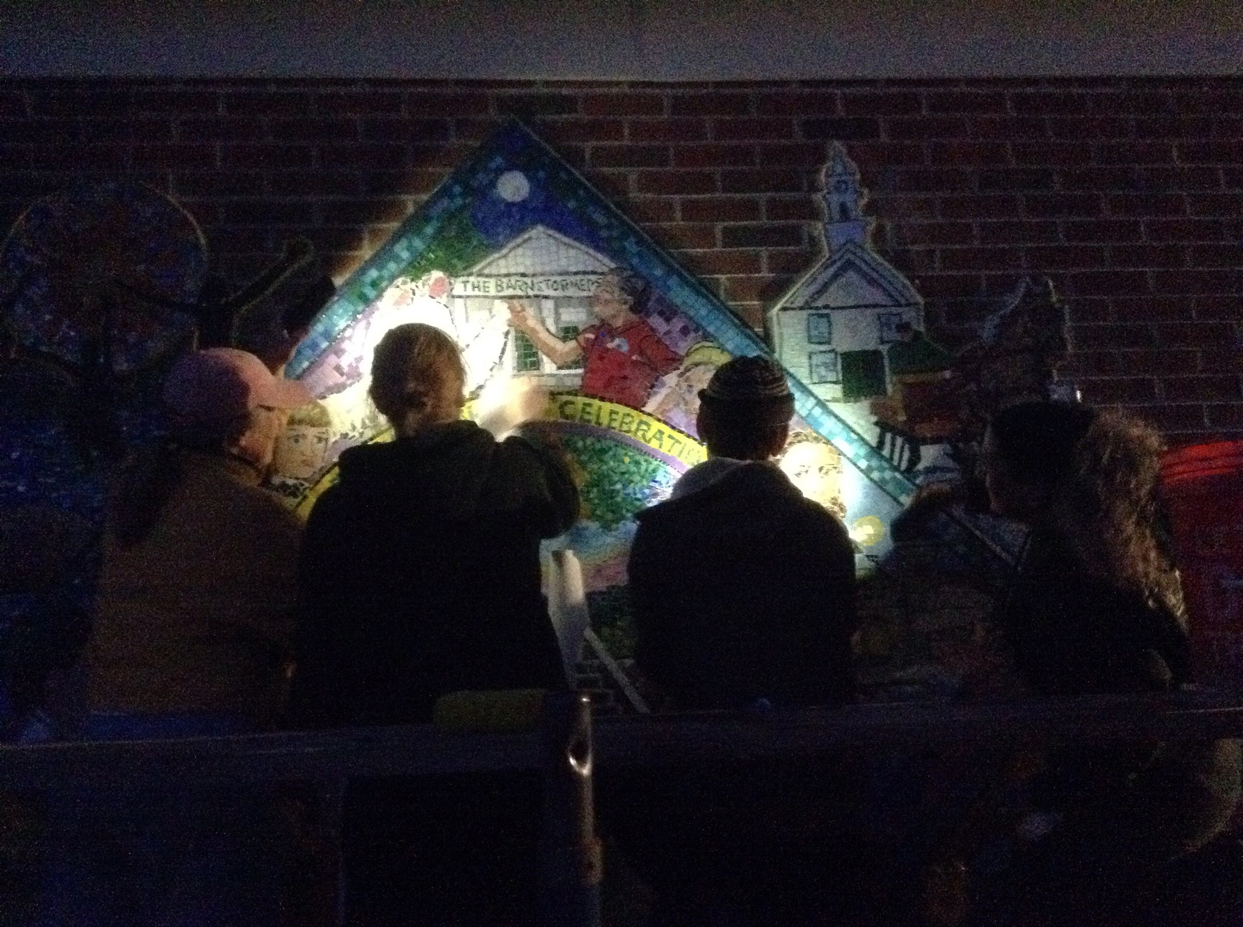 Because we HAVE to finish, volunteers work until long after dark by the light of their cell phones.