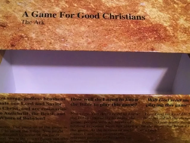 International orders — A Game For Good Christians