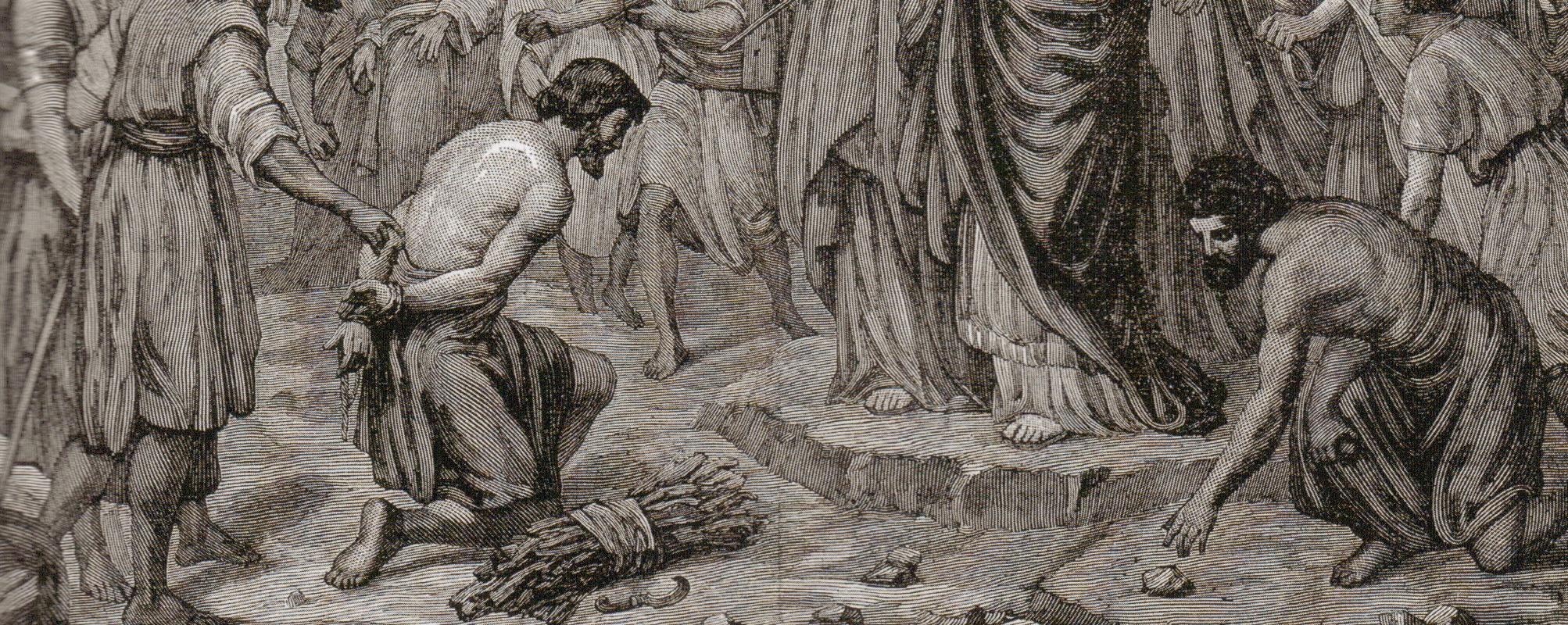 Getting stoned for playing pick-up sticks on the Sabbath. (Numbers 15:32-36)