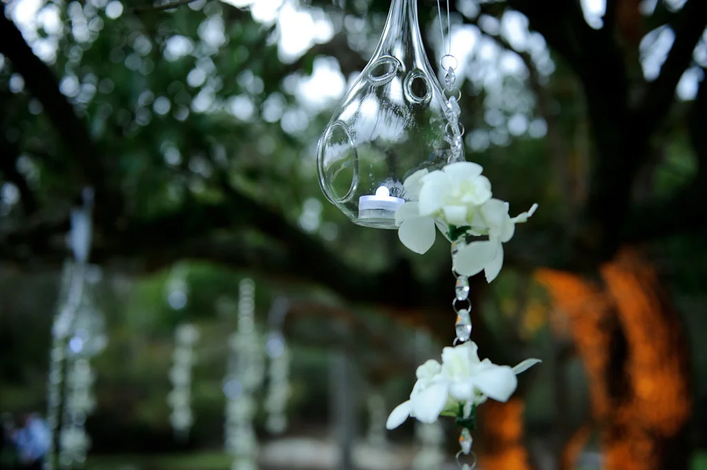 Glass Teardrop Tealight Candle Holder Terrarium