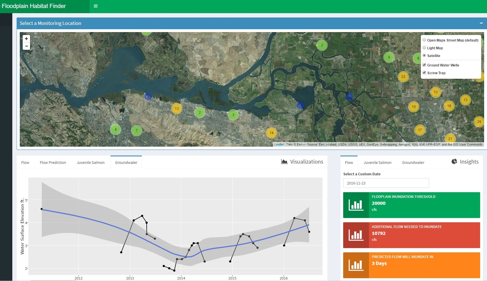 Data-driven decision making in natural resources management lags far behind other sectors, and has for decades. Isn’t it time for us to become as intelligent about managing water as we are about targeted internet advertising? FlowWest, through close collaboration with leading Big Data software developers, has pioneered the adaptation and implementation of the best data integration, advanced analytics, and visualization tools from Silicon Valley to water and ecosystem management. The variety of Big Data solutions available today is bewildering and growing rapidly. We’d love to work with your organization figure out how these new tools can make your team make better, faster decisions.