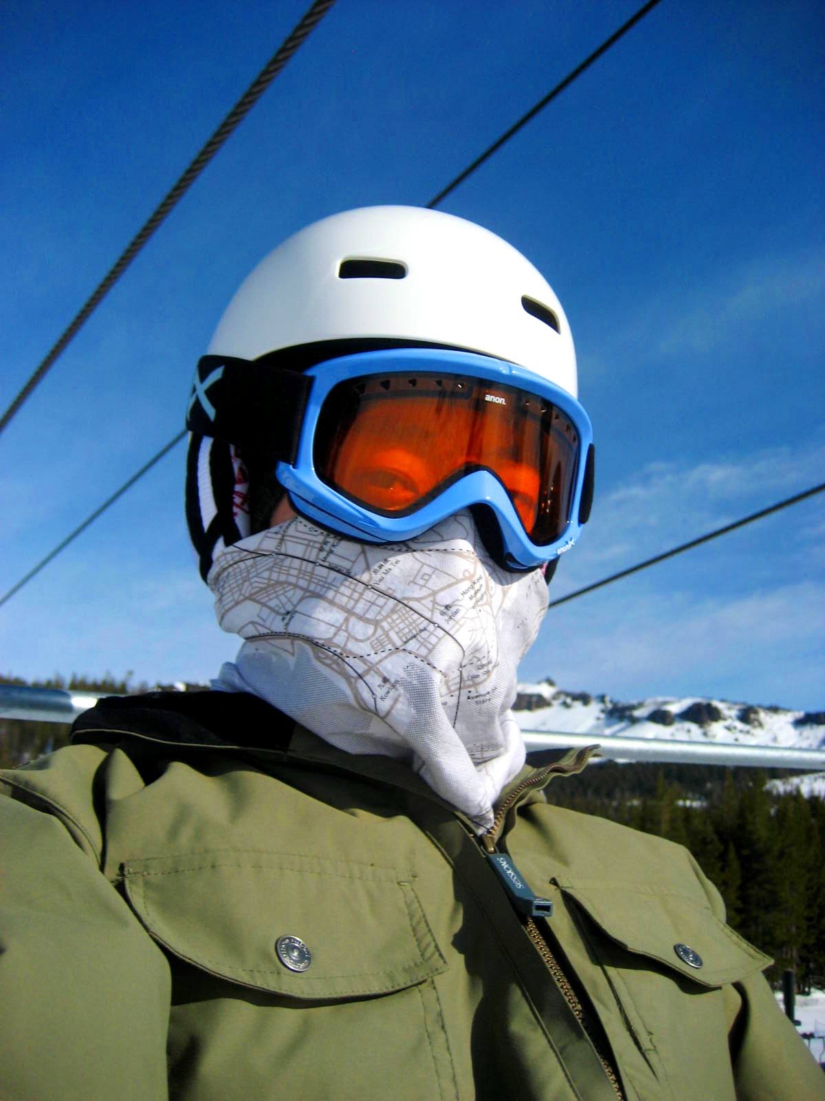 Hitting the lift at Boreal for the first time.