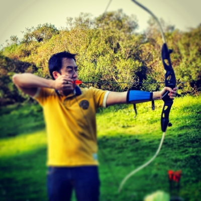 Archery noob on day one.