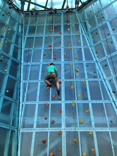 Got to try my first climbing gym experience in 2015 at High Point Climbing in Tennessee.