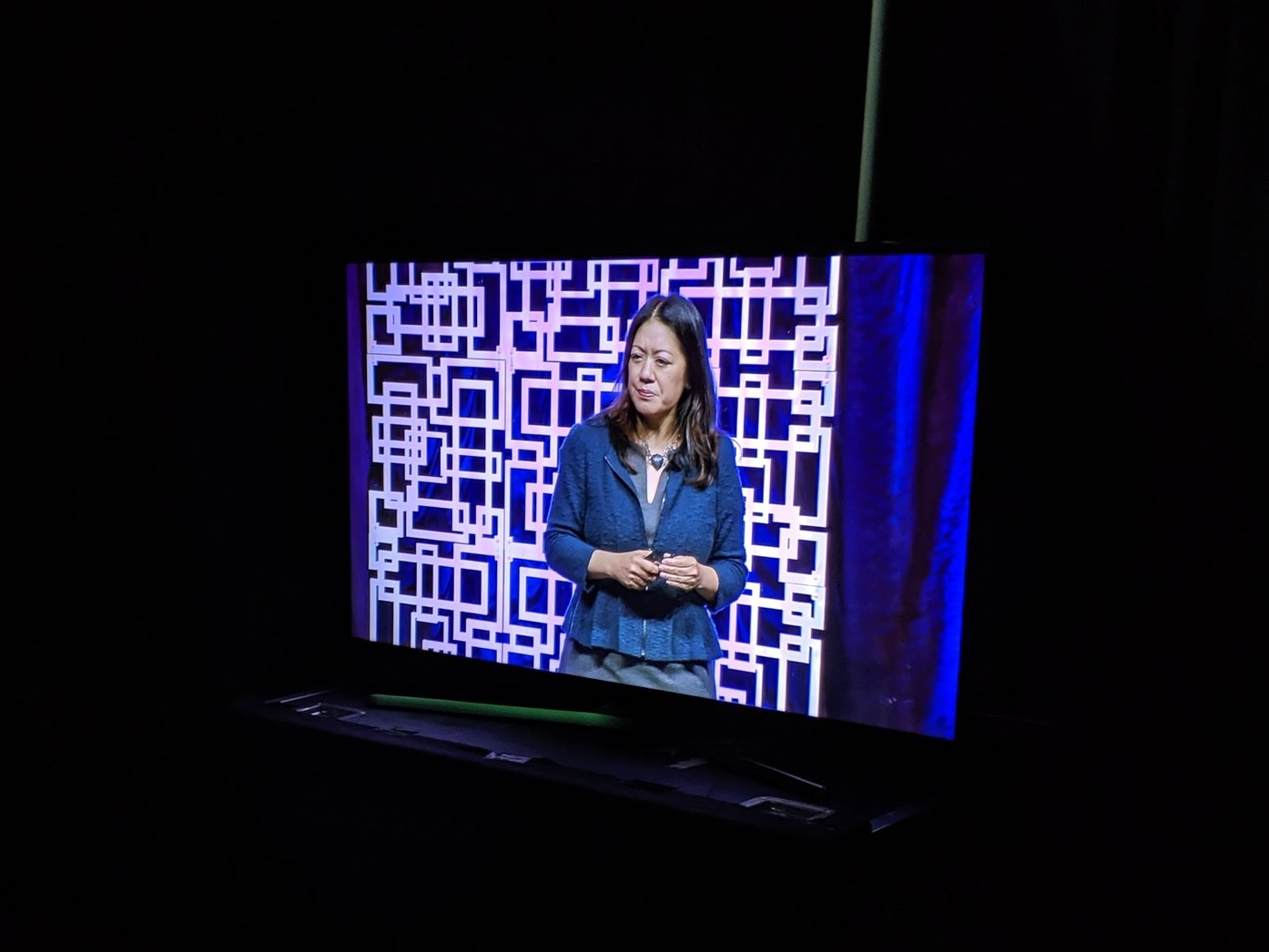 Had the huge pleasure of thanking author Charlene Li ( of Groundswell fame), who was one of this year’s closing keynote speakers. She spoke on disruptive leadership, social media, and member engagement. Here watching her talk from the green room before heading back onstage to thank her and close the conference.