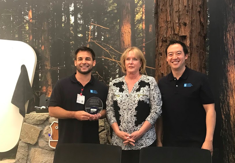 Issuing the inaugural Marti Kramer Award for Leadership Excellence to Joseph Quinn, an outstanding role model for self-directedness and member value stewardship. We had the chance for the award to be presented to Joseph by Marti Kramer herself, our long time past Executive Director.