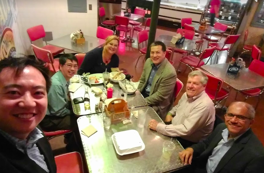 Gathered up a few board members for a fish dinner at the Milwaukee Public Market.