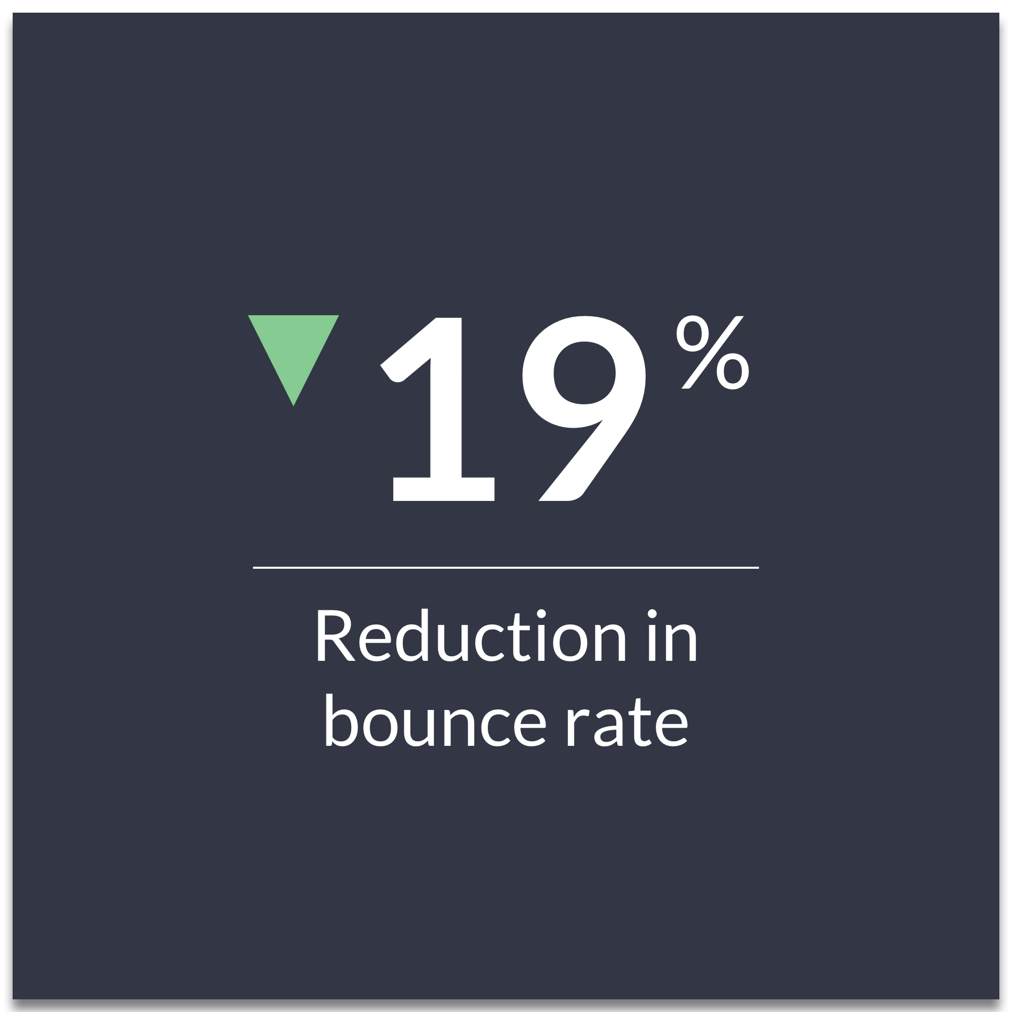 Bounce rate metric