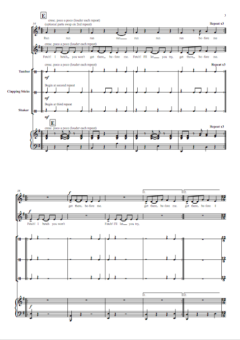 Rescue Songs (for a choir of up to 30 singers)