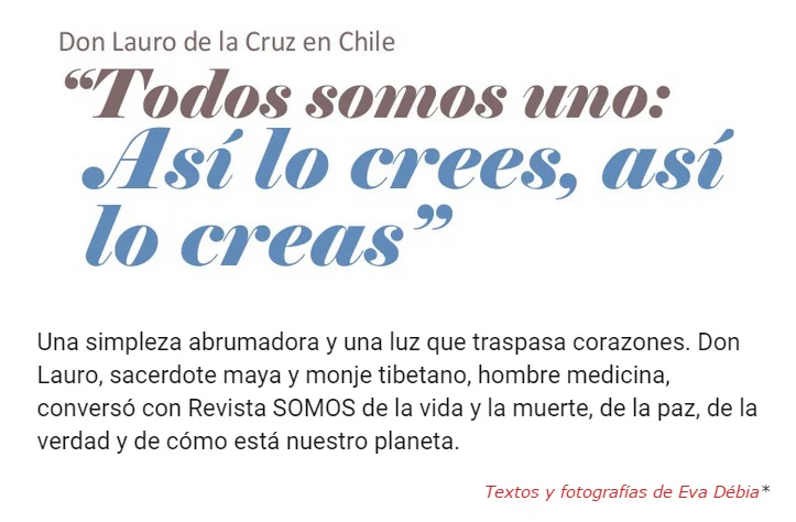 Entrevista - Revista Somos - Chile 