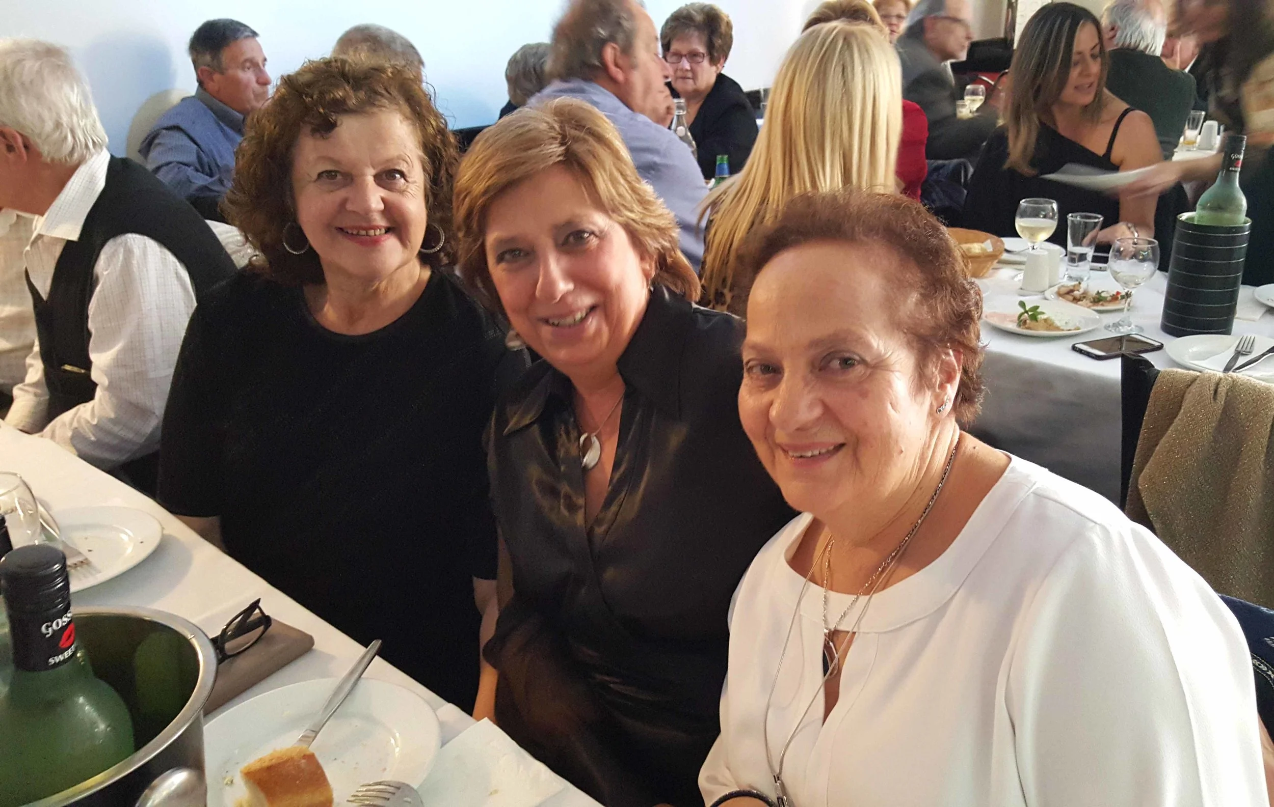 Helen Valsamis, Frances Vayanos and Helen Trifonopoulos. Χρόνια πολλά! Ladies
