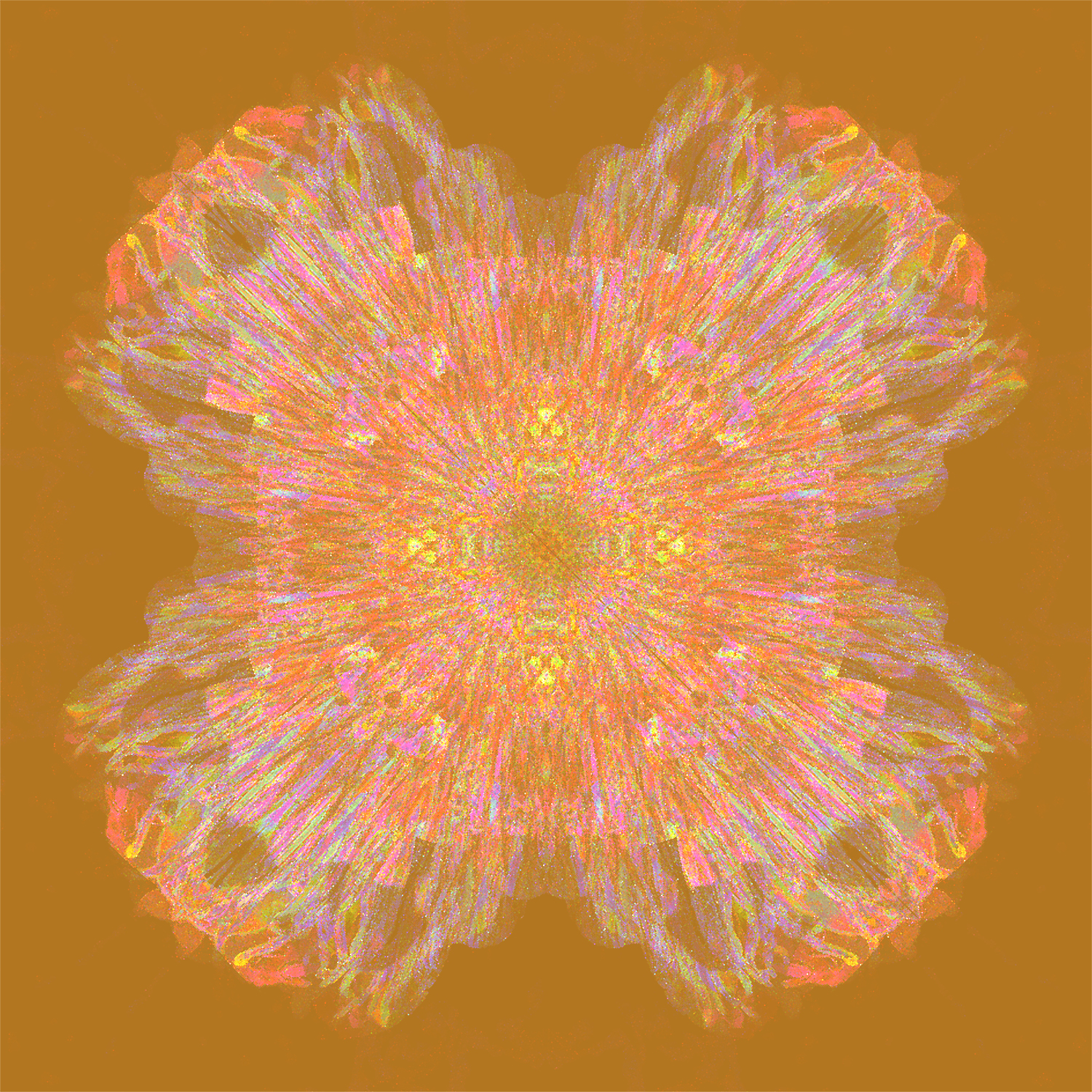 Pixeled Clover Gold