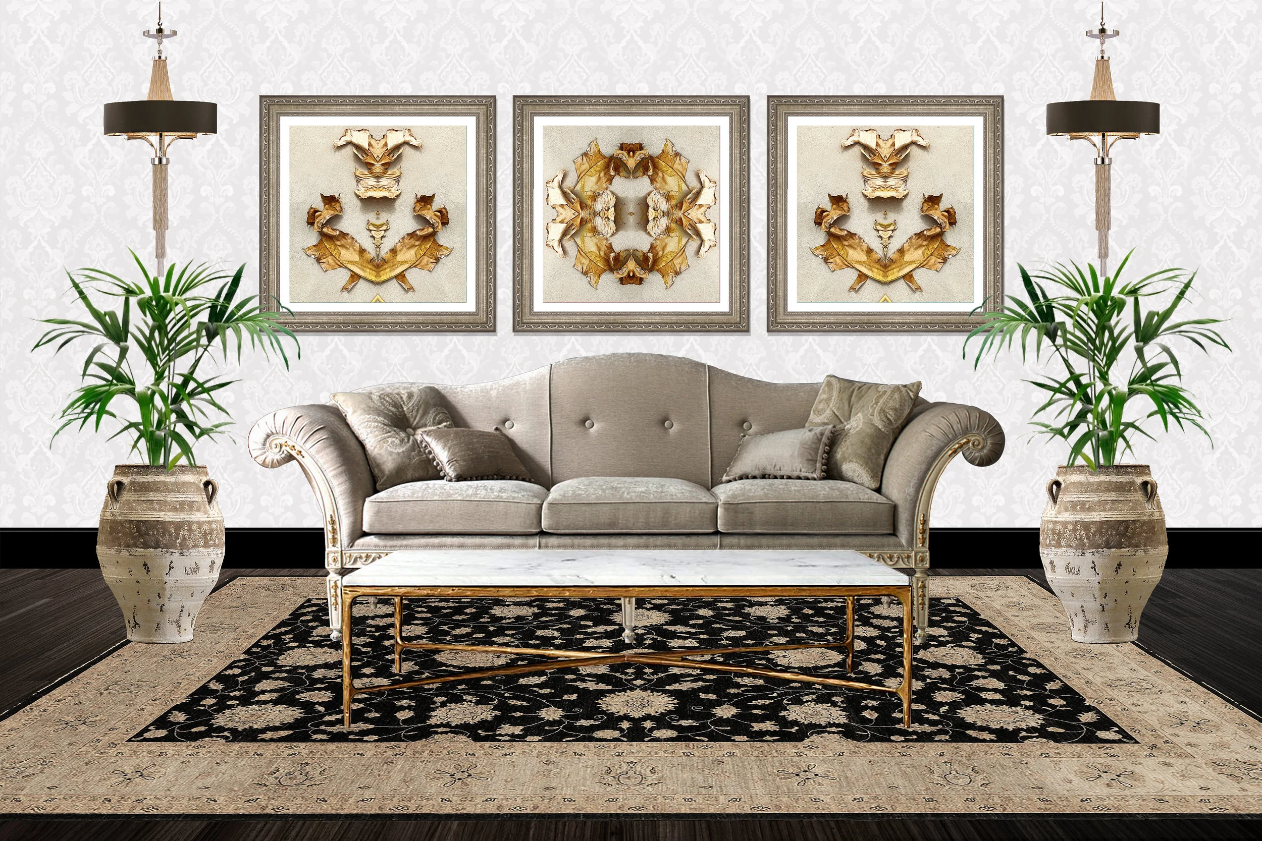 Traditional Room w Similar Colored PRints.jpg