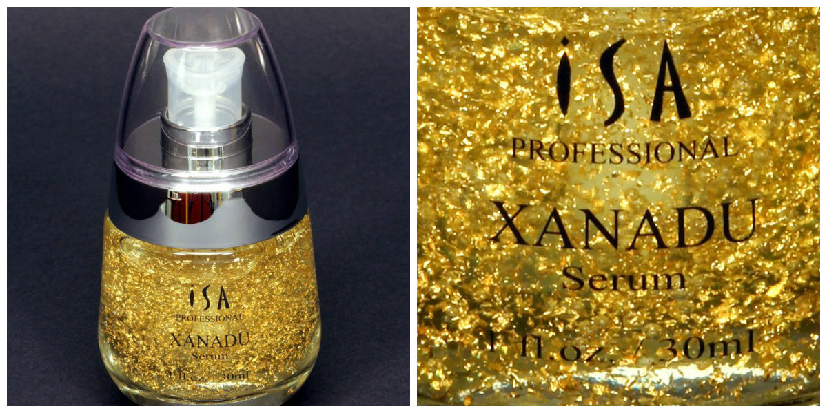 24K Gold Serum Vitamin C - PH balanced and highly absorbable. Brightens skin, combats wrinkles and dark spots. Vitamin E moisturizes. Rose Extract soothes the skin and gives the Xanadu serum a delightful natural scent. Hyaluronic Acid captures and holds up to 1000 times its volume in moisture to your skin. The Perfect Vitamin C Serum for your face, made from Organic botanical extracts and leading-edge technology.