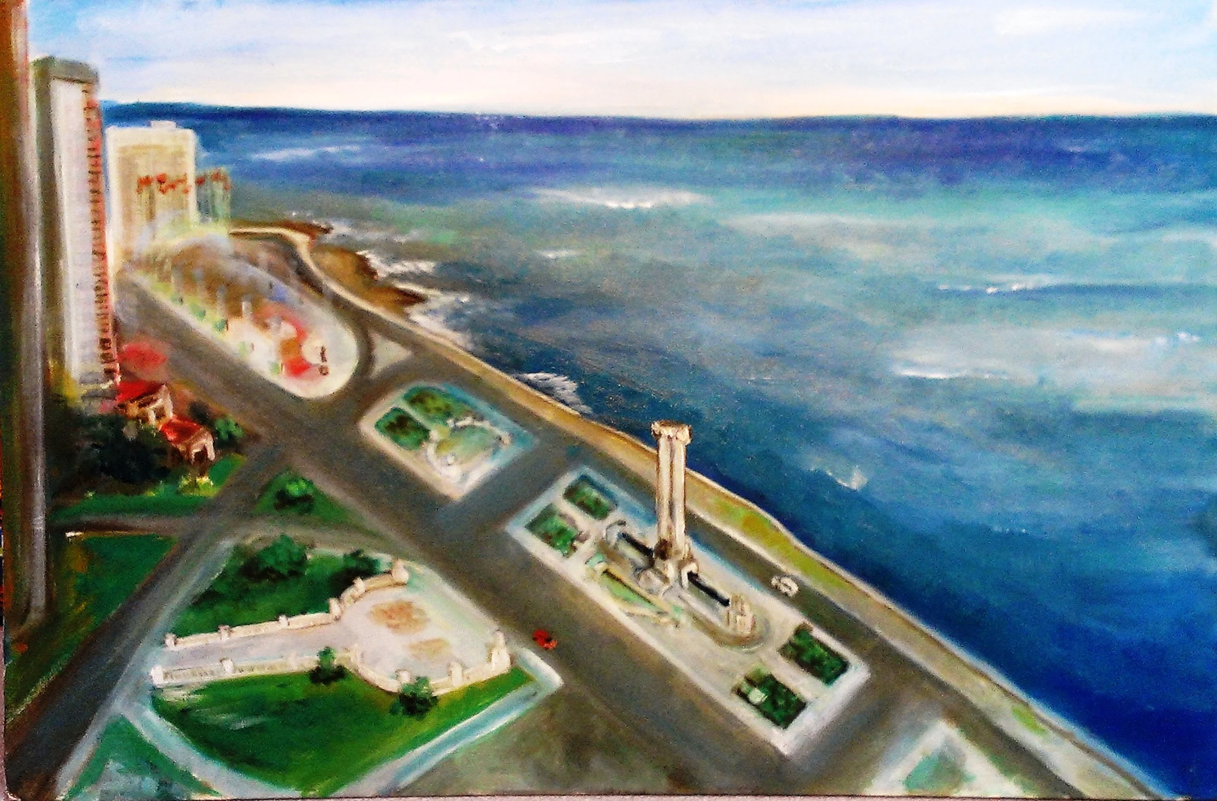 THE MALECON in HAVANA, CUBA (photo gallery and story): WHAT WILL THEY DO WITH ALL THOSE FLAGPOLES?... or ONE IDEA FOR THE OBAMA – CASTRO MEETING.  