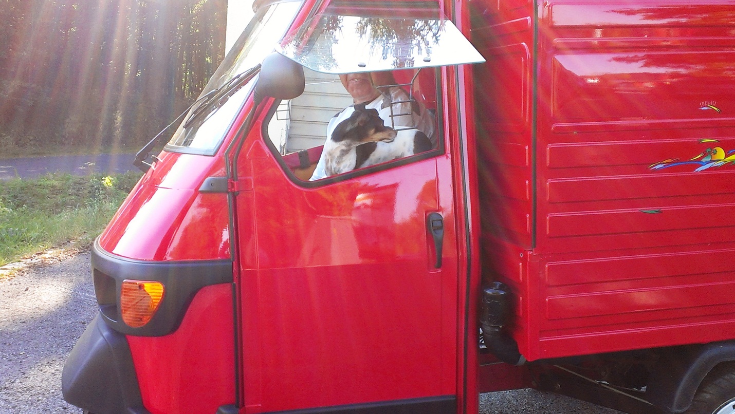 A vehicle and driver not participating in the rally.