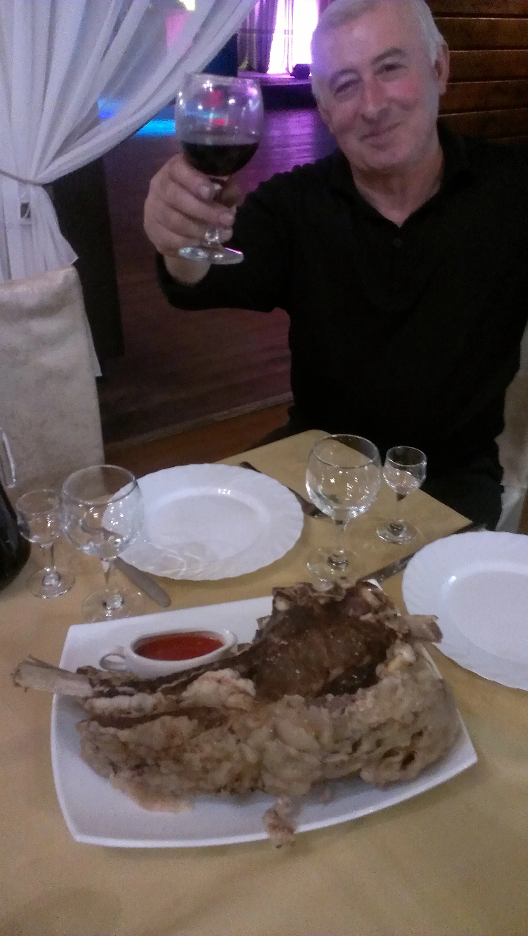 A light caucasian dinner