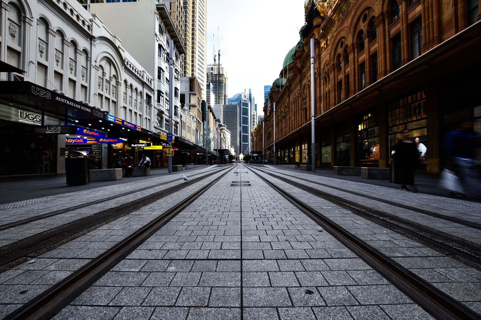 Alongside the QVB once more the city appears as a giant diorama, overseen but uninhabited. Picture: Mark Kriedemann/Trademark Photography