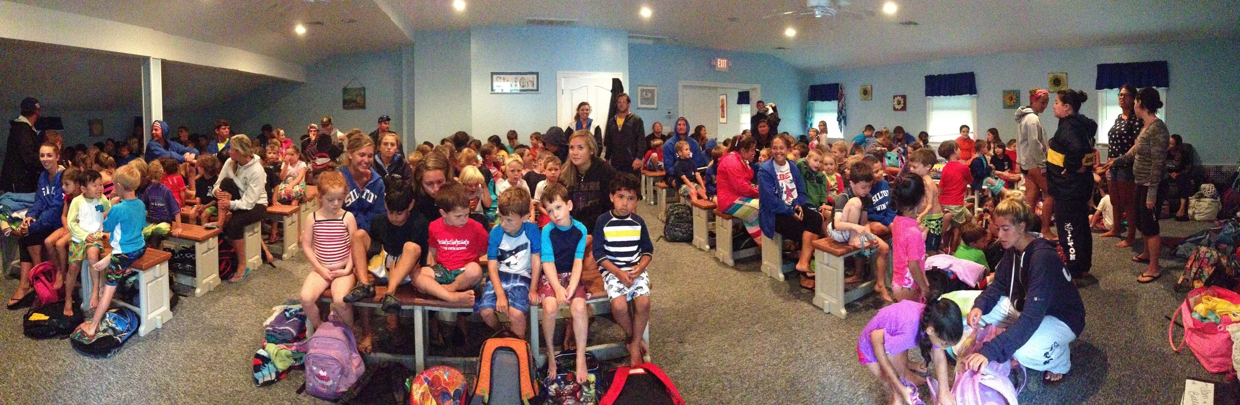 Above: Our 5 through 7 year old movie room on a rainy day.