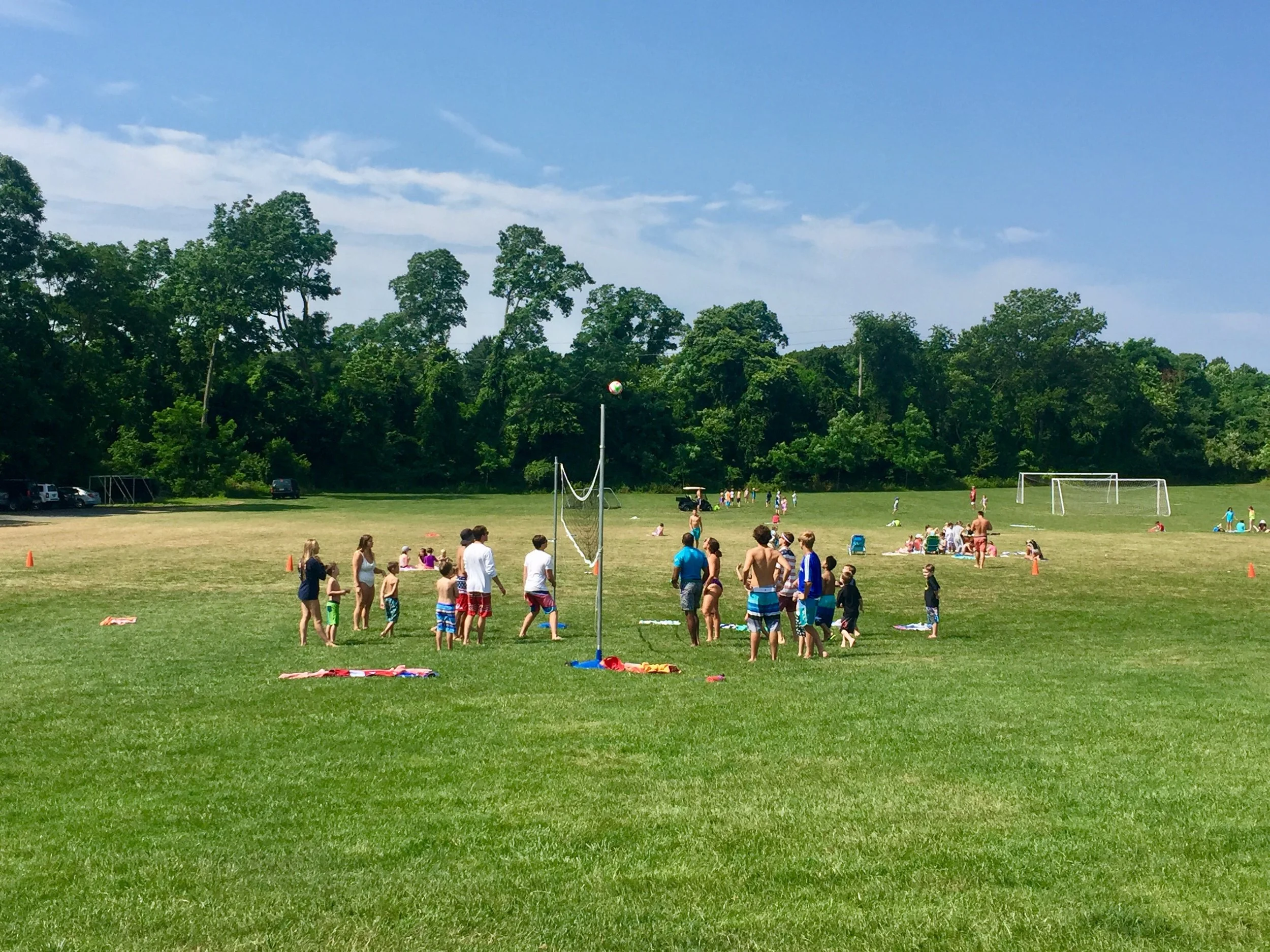 Our 6 & 7 year old age groups playing volleyball!
