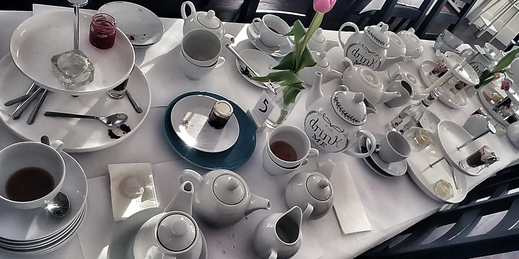 180 Finger Sandwiches, 42 Scones... Endless Pots of Tea