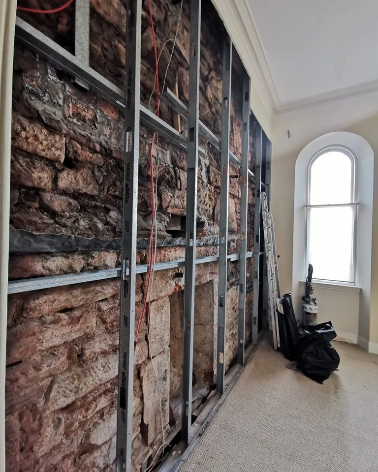 When roof repairs turn out to be much more. But yes, we've discovered an additional 1890 fire opening! Watch this space as we continue to restore the building from the January storm damage.