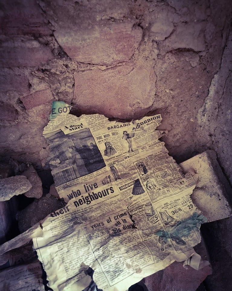 A glimpse into the past at Lamlash House!

During our current restoration works we made a discovery behind one of the walls &mdash; a page from an old 1954 newspaper, not quite perfectly preserved!

The page features adverts offering corduroy trouser