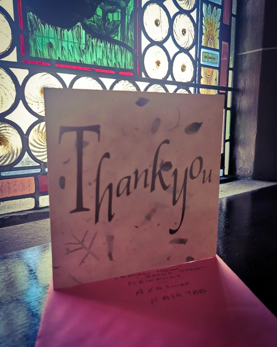 Another milestone birthday celebrated at Lamlash House &mdash; more wonderful memories made and a heartfelt thank-you card received in the post.

&quot;What you have achieved is remarkable, and I wish you the very best for next year.&quot;

We&rsquo;