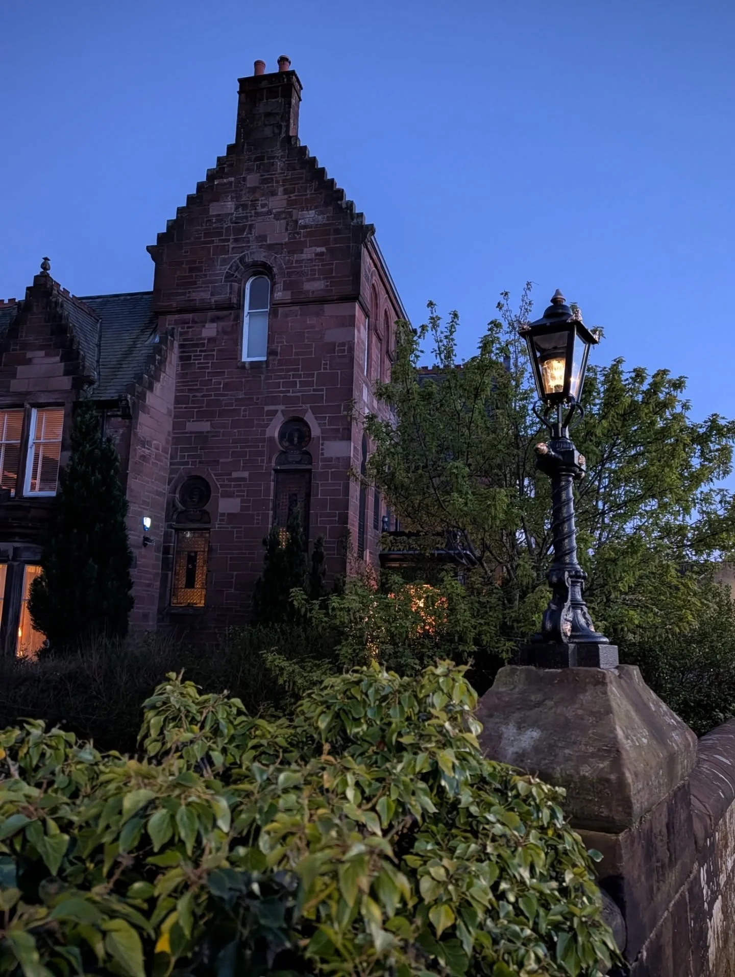 Following our last post, here is the newly restored lantern at night.
