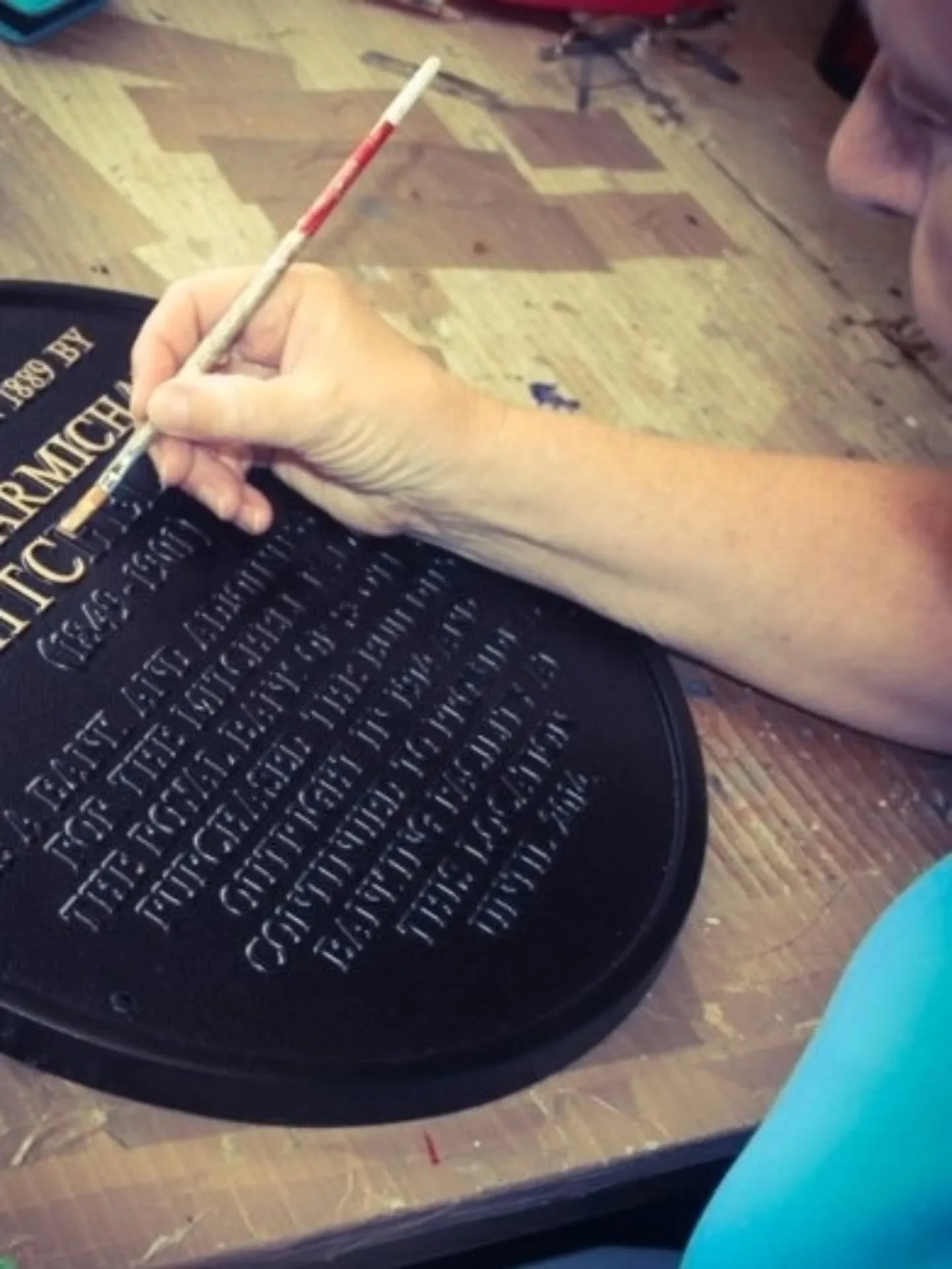 A small piece of history, carefully restored.

Back in 2019, following Listed Building Consent, we commissioned a commemorative plaque to honour the legacy of Robert Carmichael Mitchell, the first bank manager at the property and the man who built wh