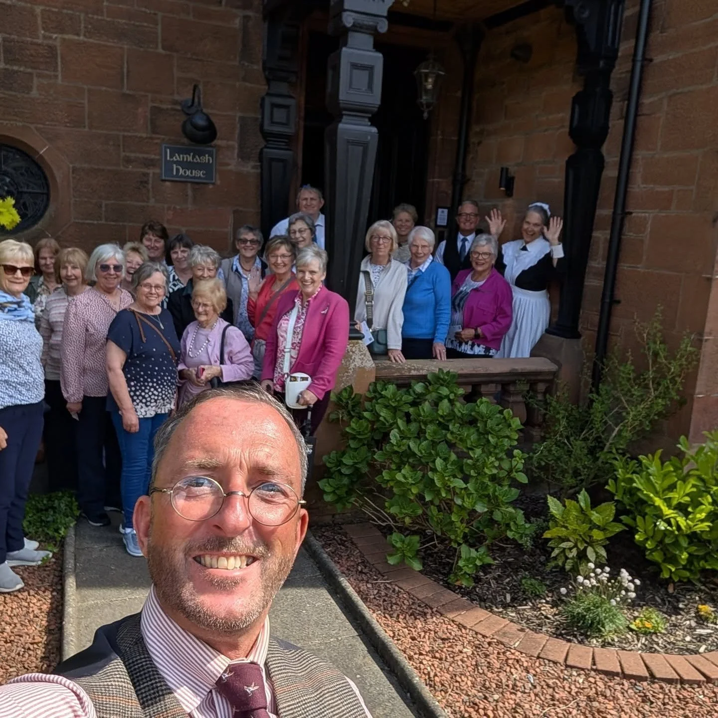 A fantastic day at Lamlash House with @tastinghistoryayrshiretours as we welcomed a lovely group of friends from Forfar for our Millers &amp; Merchants Tour this week.

The day began with a fascinating visit to @mybtextiles1900 , where guests experie