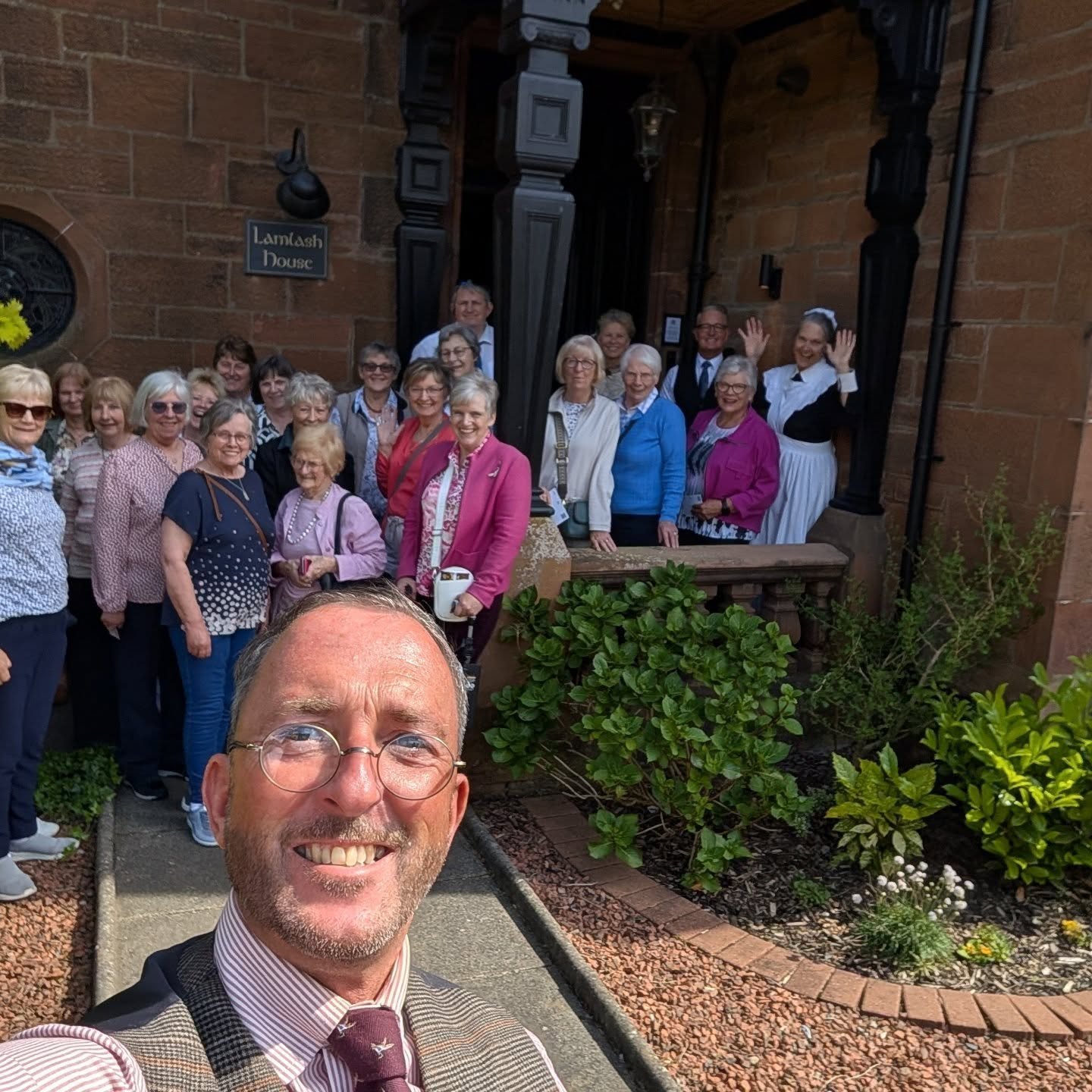 A fantastic day at Lamlash House with @tastinghistoryayrshiretours as we welcomed a lovely group of friends from Forfar for our Millers &amp; Merchants Tour this week.

The day began with a fascinating visit to @mybtextiles1900 , where guests experie