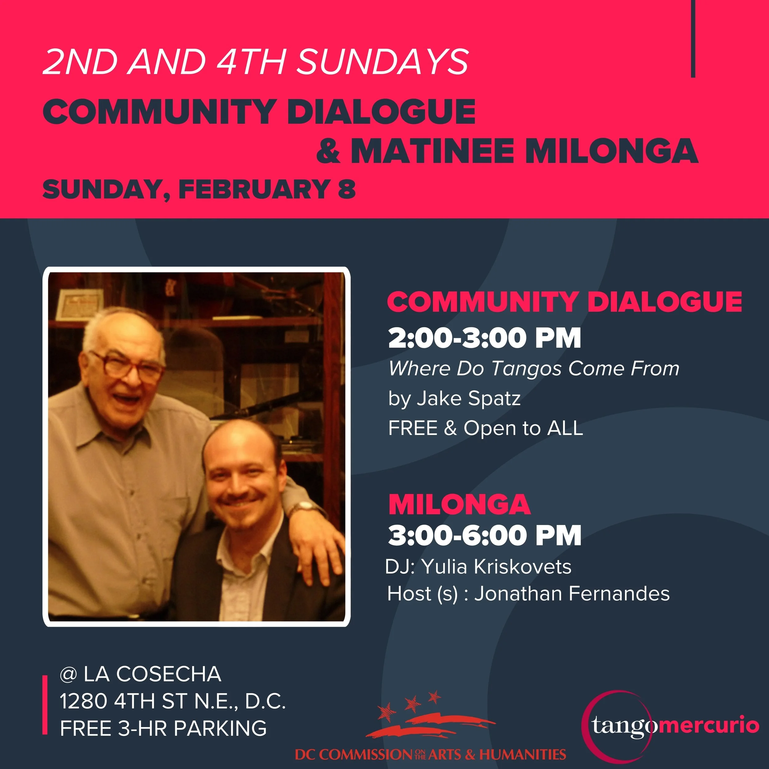 Community dialogue &amp; Matinee Milonga