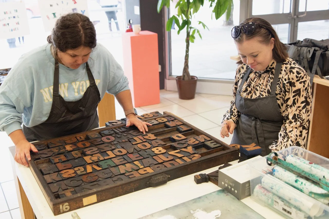 Letter Press Printing Session