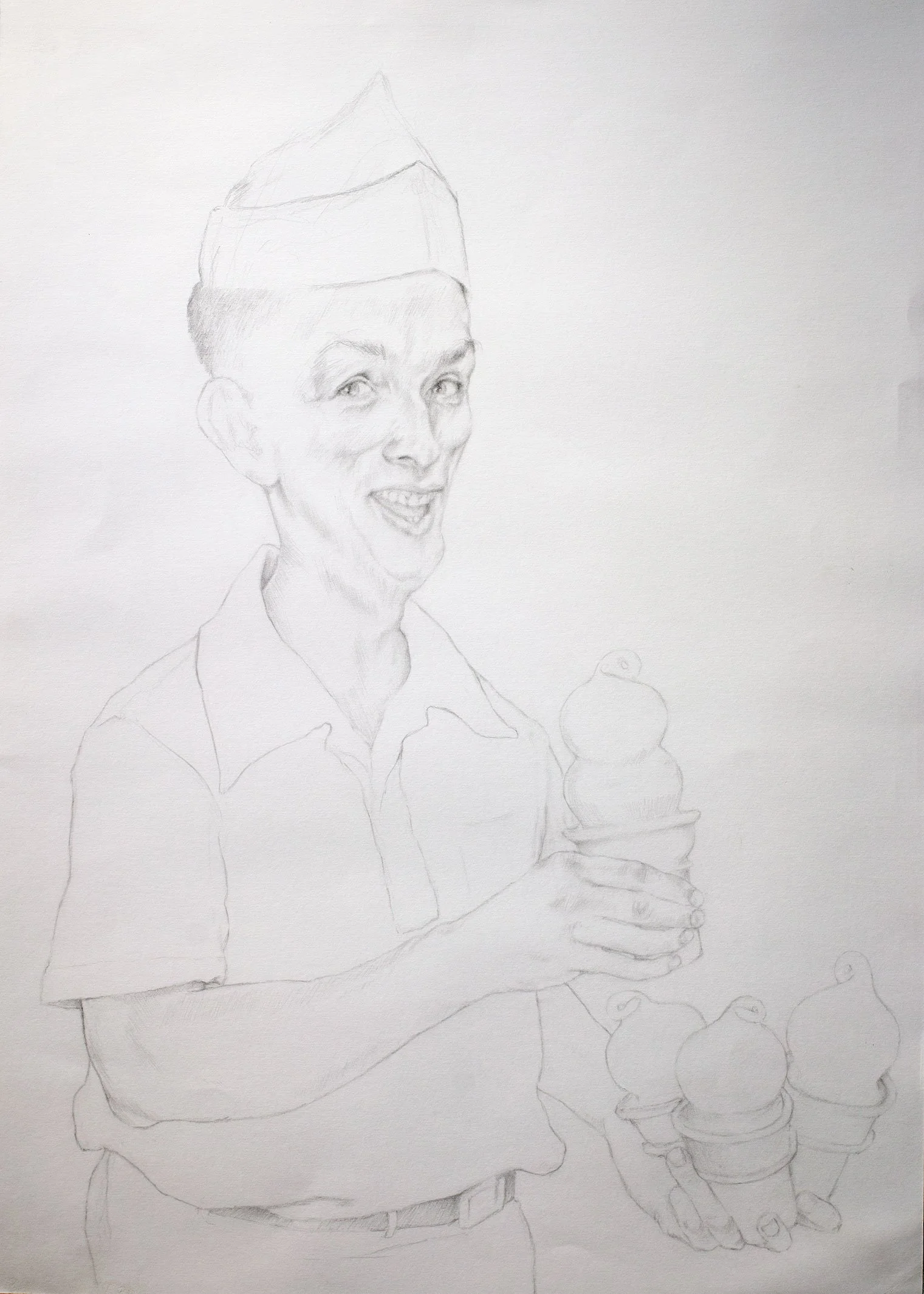 Don't Worry There's Plenty For Everybody 2
Graphite on paper
42 x 59 cm (Framed)
 
 inquire 