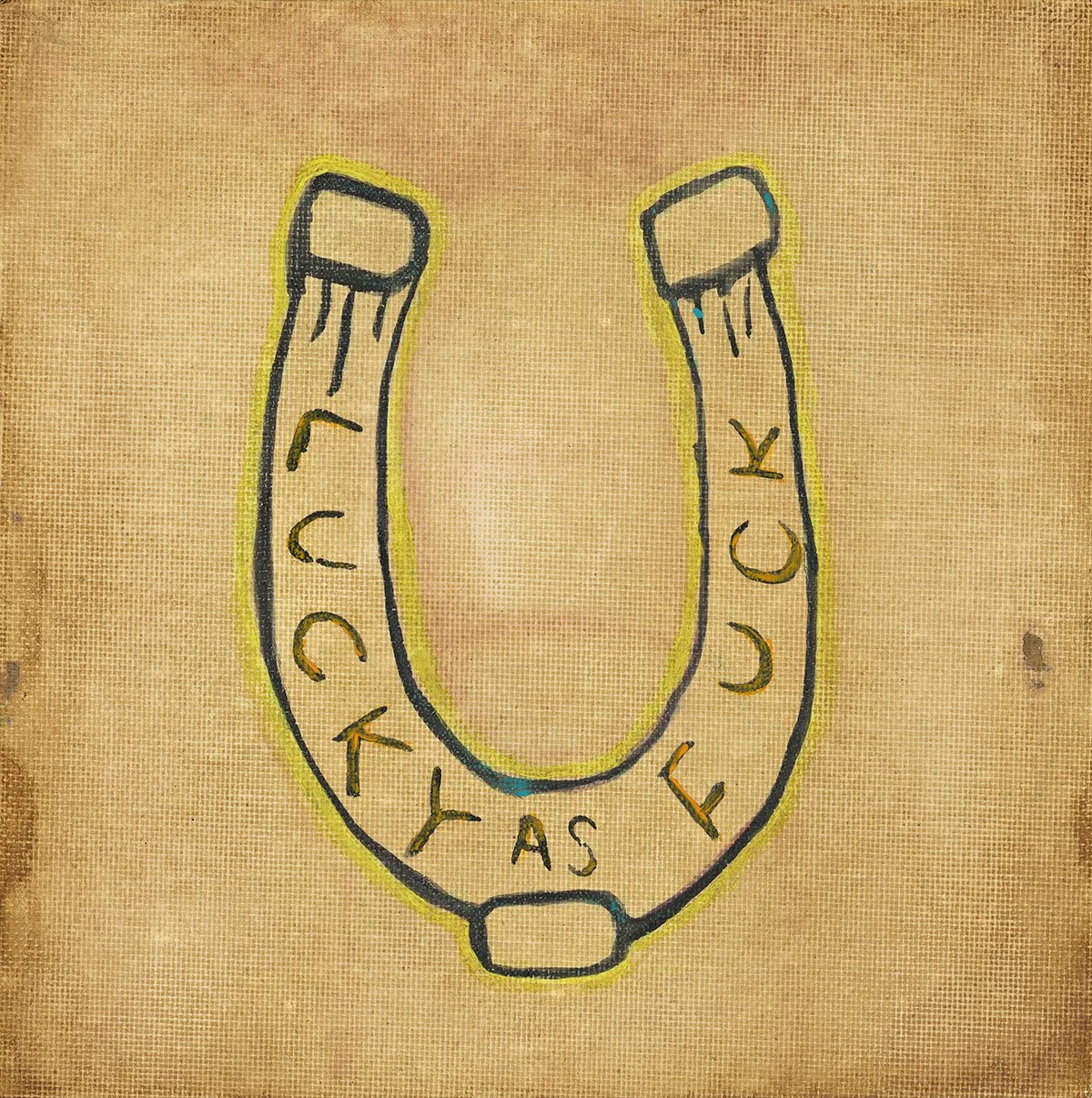 Luck As Fuck
Acrylic on canvas 
Framed
24x24 cm
 
 inquire 