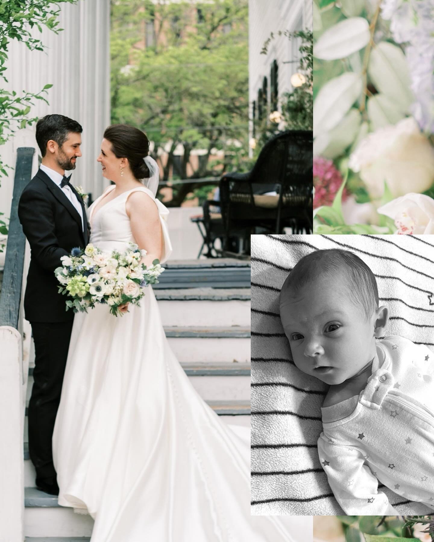 Cheers to three years, @hwthompson! 🥰 And this year the celebration is made even more sweet with the addition of someone special....
Our littlest love, George Felix, was born a month (!!) ago today, March 10th. Our hearts have never been so full. 🩵