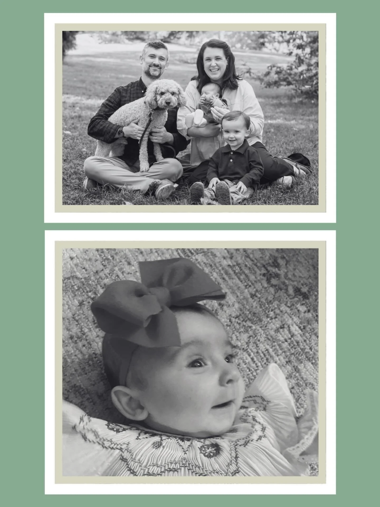 Cheers to the new year! 2025 was quieter for Pistachio Designs, but busier than ever for our little family&hellip;our sweet Louisa joined us in September 💗. 
Looking forward to a beautiful year of design in 2026 with our newest Thompson in tow. 
Fam