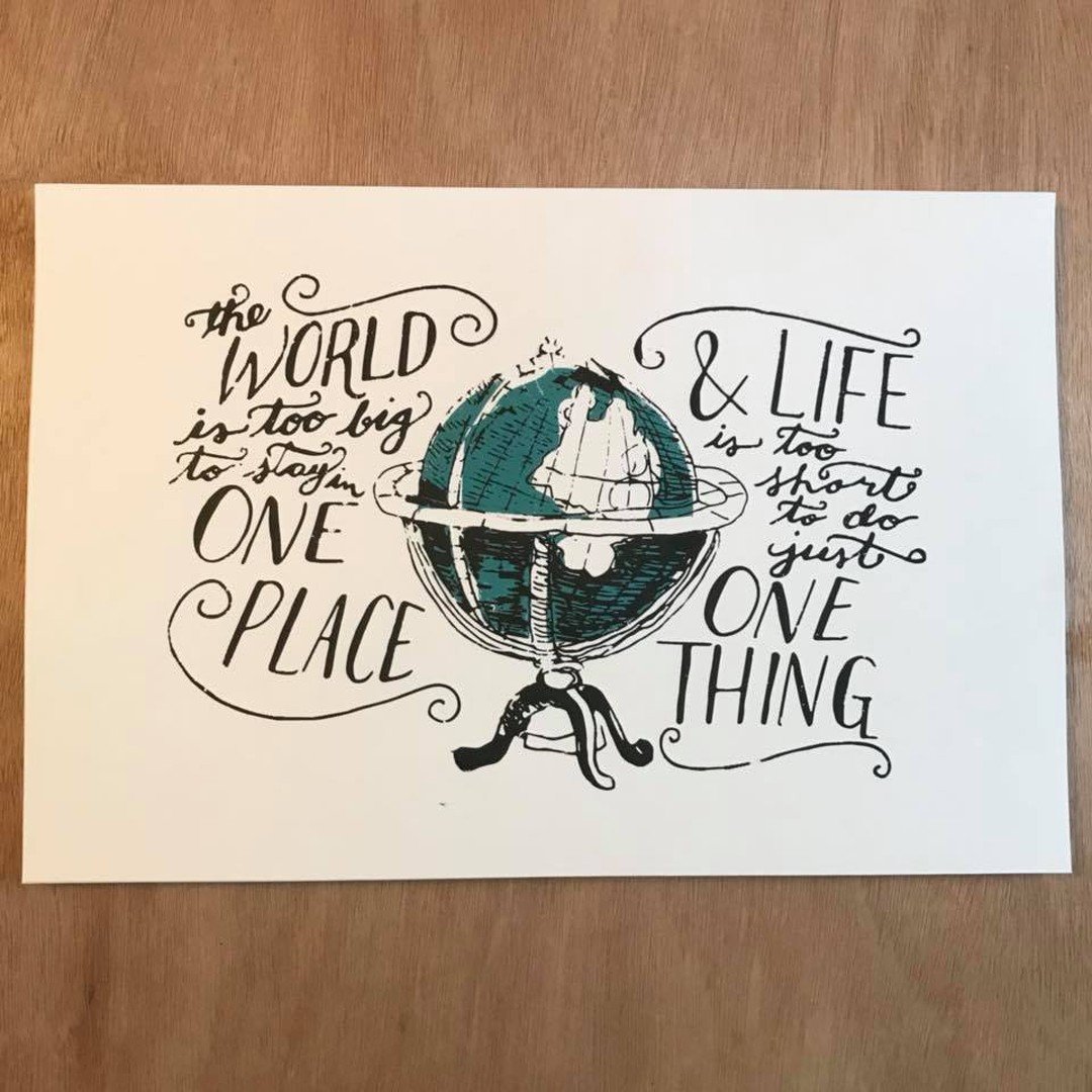 Happy Earth Day fellow earthlings. I hope we can sustain this place for generations to come. Let's do good for her since she's given us such a beautiful home ❤️🌎 

Screen printed poster circa charmellow 2018