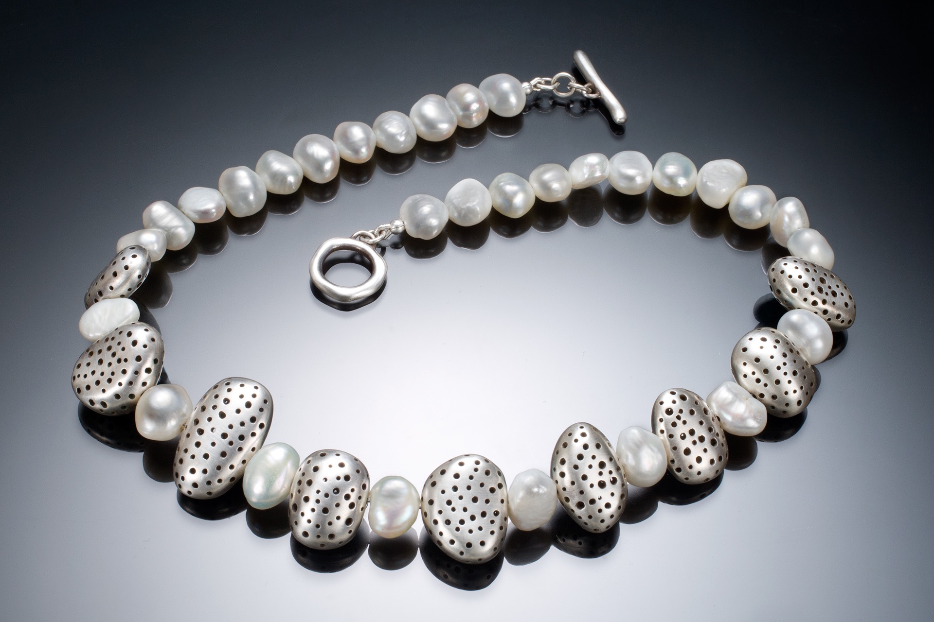 Pebbles and Pearls Necklace