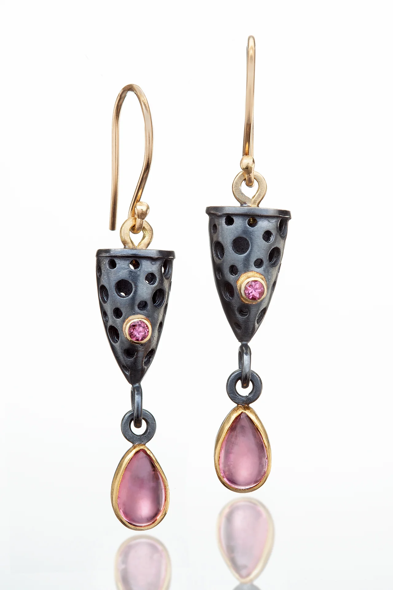Pink Tourmaline Stella Earrings