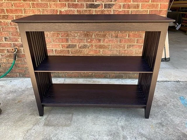 Here&rsquo;s the finished hall table In rift sawn white oak. I finished matched it to an existing piece in the clients home.