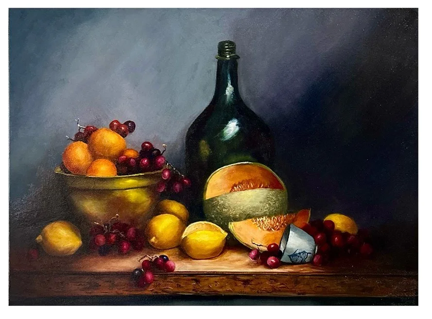 Still life with Canteloupe