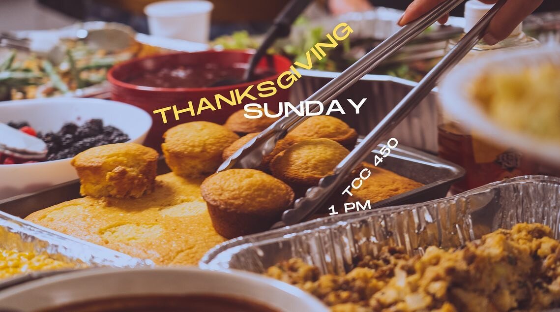 it&rsquo;s Thanksgiving Sunday this week! 🙏🦃 join us for a time of giving thanks to God for this year and fellowship with us over a Thanksgiving meal afterwards 🥧🍖