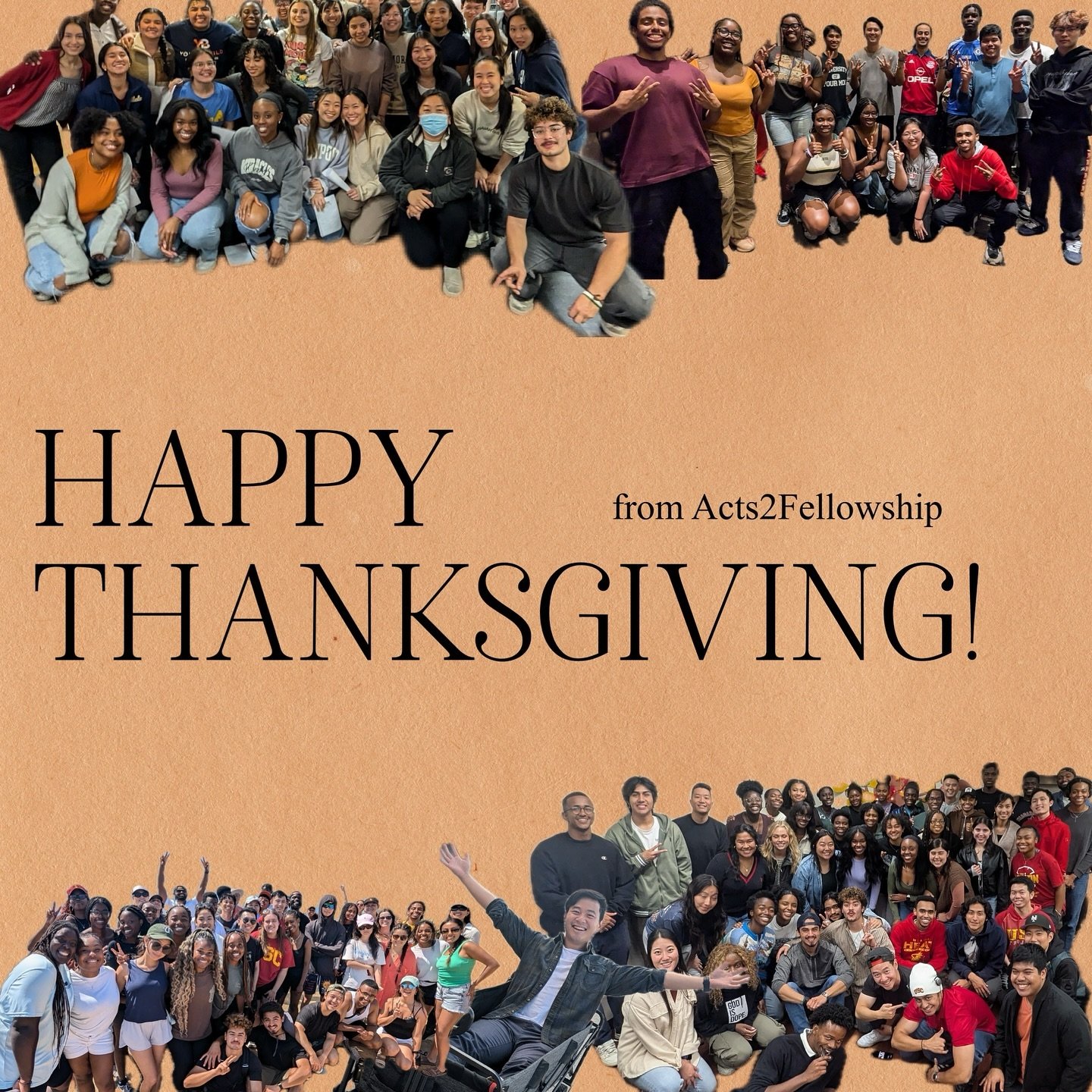 A2F wishes you a happy thanksgiving! 🦃 

We are so grateful to have you all in our lives and thankful for the ways we get to reach the USC campus and build up the church together 🙏 God has been good! #a2f #thankful #thanksgiving