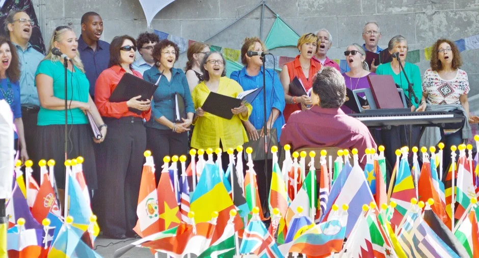 At the International Vigil for Peace
